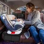 Car Seat Protector for Child Car Seat, Durable 600D Fabric Waterproof Car Seat Cover with Thick Pad Non-Slip Backing，No Imprints (Black 2pcs)