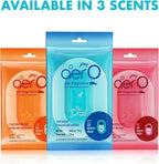 AER O Hanging Car Air Freshener Gel – Rose Blossom, Long Lasting 30 Days, Leak-Proof Odor Neutralizer, Rear-View Mirror Car Air Freshener with Steady Freshness Technology, Pack of 4