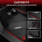 Floor Mats for Honda Accord Sedan 2026 2025 2024 2023 (Gasoline & Hybrid), All Weather Protection Custom Fit Anti-Slip TPE Floor Liners,1st & 2nd Row, Black