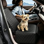 Front Seat Car Cover 2 Pack, Waterproof PU Leather Dog Car Seat Cover with Side Flaps, Nonslip Scratchproof Captain Chair Seat Cover Fits for Cars, Trucks, SUVs, Jeep