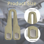 Car Seat Headrest Hooks for Purses and Bags, 4 Pack Bag Purse Holder for Car with Double Metal Hooks, Car Purse Hanger, Headrest Back Seat Handbags Hook Cute Hanging Accessories, Beige