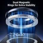 Magnetic Phone Holder for Car with 360° Adjustable Vacuum Spherical Design Phone Mount for Car Home Gym Office Compatible for iPhone 17 Pro Max 16 15 14 13 12 Air Plus and Android