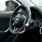 Mountains, Adventure, Outdoors, Camper, Hiking, Mountain Car Leather Steering Wheel Cover - 15-inch Universal Microfiber- Soft & Breathable & Silicone Anti Slip Auto Steering Wheel Wrap