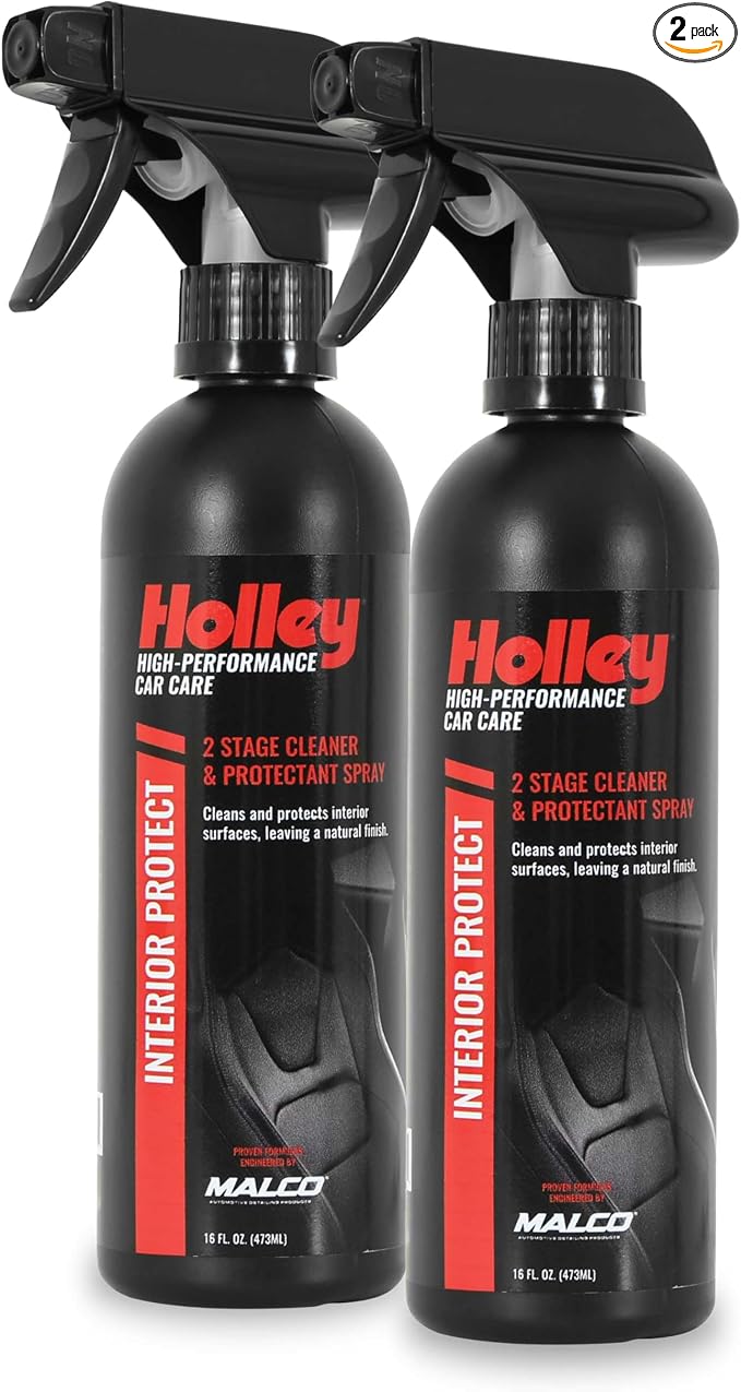 Interior Protect - 2-Stage Cleaner & Protectant Spray - High-Performance Car Care, Wipe Away dust and Fingerprints in Your Vehicle - UV protectant, Citrus Scent - 16 oz. (2 Pack)