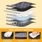 XL Large Dog Car Seat Cover with Dog Bed Mat for Back Seat Half - Single Seat Travel Hammock Extender, Waterproof Hard Bottom for Medium & Large Dogs, Car SUV Truck Vehicle