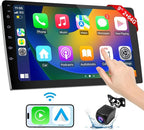 Carplay Screen for Car, 9 inch Wireless CarPlay & Android Auto,Backup Camera,Double Din Car Stereo,GPS Navigation, ZLink,Audio Receivers, Music Player (9 inch)