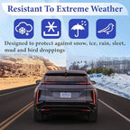 2Pcs Side Mirror Covers, Waterproof Car Side Mirror Protection for Snow, Ice, Bird Droppings - Universal Fit for Cars, SUVs, Winter Rearview Guard, Auto Exterior Accessories with Drawstrings