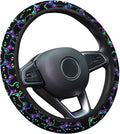 Neon Cat Steering Wheel Cover, Non Slip Polyester Car Wheel Protector for Car SUV Truck, Universal 15 Inch