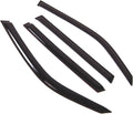 WD2-728 Dark Smoke 4 Pcs Set Window Visor (Outside Mount) Deflector Rain Guard Compatible with 2010-2016 Mercedes-Benz GLK300 GLK350