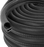 Automotive Door Weather Stripping 60Ft Car Door Rubber Edge Trim Seal Strip Gasket with Side Bulb for Car Bus Camper Boat RV Truck Doors