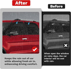 Explorer Rain Guards - Window Visors for Ford Explorer 2011-2019, Outside-Mount Tape-On Side Window Wind Deflectors for Explorer Accessories, Vent Visors Shades Rainproof 4PCS