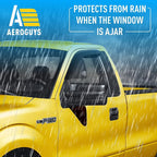 Extra Durable Window Deflectors Tape-On Window Visors Rain Guards Fit for Ford F150 2009-2014 Regular Cab, Sun Visors, Wind Vent for Shades, Exterior Car Accessories - 2pcs. AG0045
