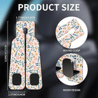 Car Seat Headrest Hook, Universal Leather Cute Hanger Holder Hook, Storage Organizer Interior Accessories for Purse Bags Handbag Cute Boho Flowers
