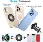 for Magsafe Car Mount Charger【100% Stable】15W Magsafe Car Charger Magnetic Phone Holders for Your Car Accessories for Women Men Car Phone Holder Wireless Car Charger for iPhone 17 16 15 14 13
