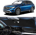 for GLC Windshield Sunshade Foldable Sun Shade Custom-fit for Mercedes Benz 2016-2022 GLC SUV GLC300 Windshield Cover Car Front Window Sun Visor Shield Keeps Your Vehicle Cool Accessories