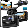 4K+4K Dash Cam Front and Rear, 5G Wi-Fi 64GB SD Card Included, STARVIS Dash Camera for Cars, 3 Inch IPS Screen, Dual Channel HDR Night Vision, 24H Parking Mode, 170° Widude Angle, G-Sensor