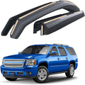 Goodyear Shatterproof In-Channel Window Deflectors for Chevrolet(Chevy)Suburban 1500 2007-2014/Suburban 2500 2007-2013,Rain Guards,Window Visors for Cars,Vent Deflector,Car Accessories, 4 pcs-GY007710