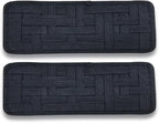 2 Packs Car Sun Visor Organizer, Car Visor Storage Anti-Slip Elastic Woven Board for Sunglass Holder Parking Fuel Card Digital Accessories