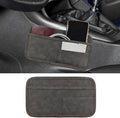Car Seat Side Pocket Organizer, Suede Auto Door Storage Pouch, Mini Self-Adhesive Car Console Organizer, Universal Vehicle Cell Phone Holder for Key, Pen, Sunglasses(Gray)