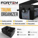 Trunk Organizer with Cooler For SUV Car Organizer and Storage, Collapsible Multi-Compartment, Perfect Christmas Gifts For Men, Women, 1680D Oxford, Non Slip Bottom, Straps, Soft Cover 110L