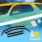 Extra Durable Window Deflectors in-Channel Window Visors Rain Guards Fit for Chevrolet (Chevy) Traverse 2018-2023, Sun Visors, Wind Vent for Shades, Exterior Car Accessories - 4pcs. AG0868