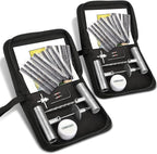 Tire Repair Kit, Sets of 2-24pcs Professional Heavy Duty Universal Emergency Flat Tire Repair Kit to Fix Punctures, for car Motorcycle, Truck, Golf Cart, ATV, Tractor, ARB, RV, SUV, Trailer etc.