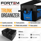 Trunk Organizer For SUV Car Organizer and Storage, Collapsible Multi-Compartment Storage Bag Car Accessories for Women Men, 1680D Oxford, Non Slip Bottom, Adjustable Straps, Soft Cover (65L)