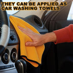 80 Pcs Yellow Microfiber Towels: 16"x16" Microfiber Drying Towels Bulk Micro Fiber Car Cleaning Cloth for Cars Drying Washing Polishing Cleaning Household Supplies