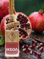 Ikeda Car Air Freshener: Hanging Car Smell Air Freshener | 10ml Hanging Car Perfume | Long Lasting Fragrance | Strong Scents Diffuser for Auto Home (Black pomegranate|Square)