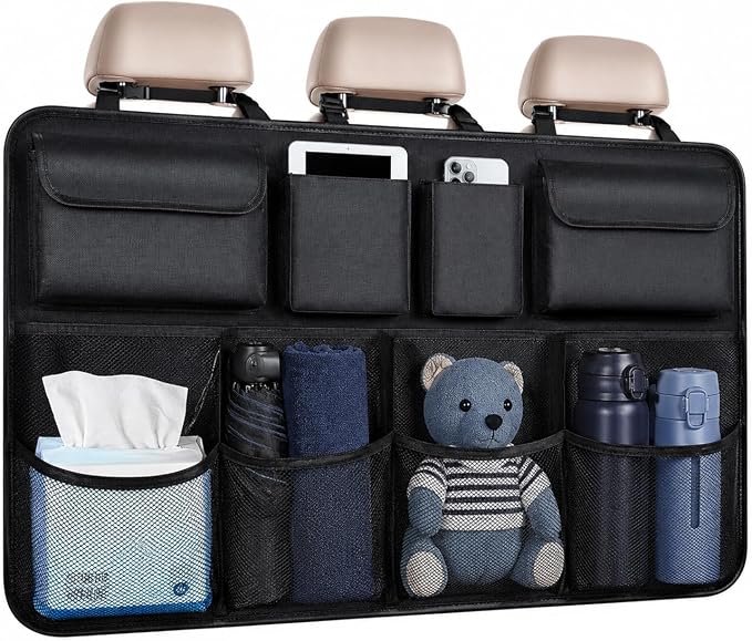 Car Trunk Organizer, Large Capacity Backseat Hanging 8 Piece Large Capacity Organizer Avoid Cluttered Stacking Car Accessories, Universal for SUV, Truck, RV