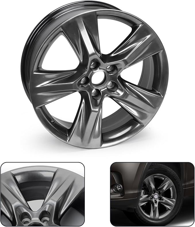 New 19x7.5" 19 Inch Premium Aluminum Alloy Wheel Rim Compatible with Toyota Hinghlander 2014-2019 | OEM Design, Alloy Replacement Wheel, Super Duty Car Rims Replacement - OE Stock Specs