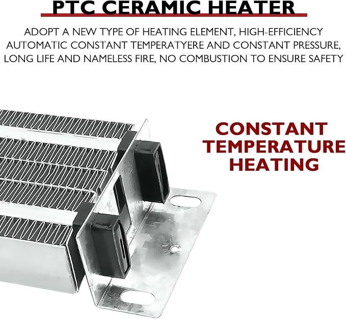 600W 12V Car Heater Defroster, Upgraded Portable Windshield Defogger with Dual Outlets, PTC Ceramic Fast Heating for SUV Truck Vehicle, Efficient Demisting & Anti-Frost Device