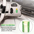 Upright Car Chapstick Holder, Bling Insulating Lip Balm Holder,Rhinestone Car Accessories for Women Interior,Suitable for Most Vehicles. (Green)