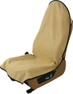 Waterproof Towel Car Seat Cover, Sweatproof Non-Slip Seat Protector, Universal Fit for Front Bucket or Rear Bench Seat of Cars, SUVs, Vans, Trucks, Compatible with Airbags and Armrests