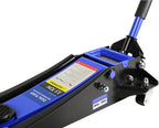 3.5 Ton Low Profile Floor Jack, Professional Trolley Jack Hydraulic Jack, Heavy Duty Steel Racing Floor Jack with Dual Piston Quick Lift Pump, 3.5 Ton（7000 lb） Capacity, Lift Range 4"-21",Blue