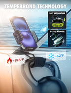 Griplox Waterproof Phone Mount for Boats – Marine Suction Cup Holder with Sealed Case, Secure Boat/Kayak/Jet Ski Phone Holder, Fits Smartphones up to 6.75"