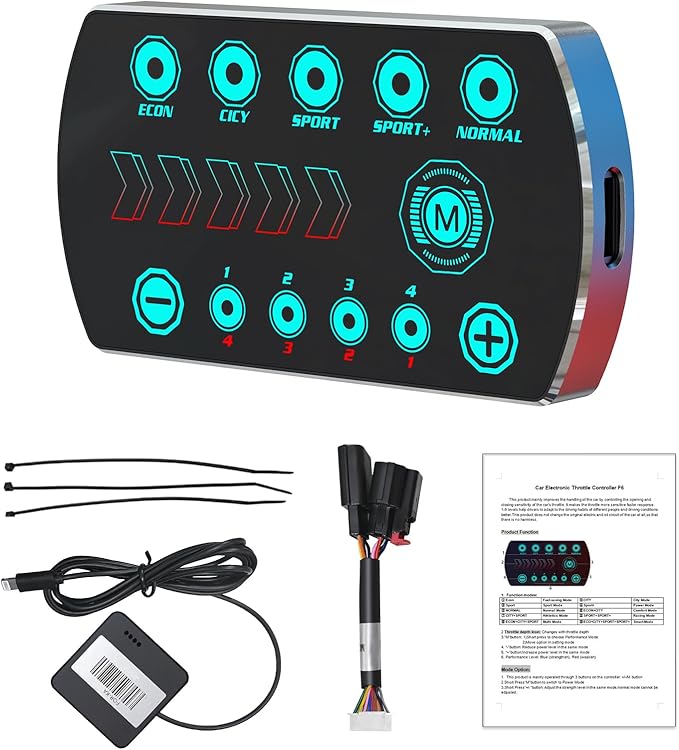 Throttle Response Controller 9 Drive Modes Smart Electronic Racing Accelerator Compatible with Toyota Tacoma FJ Cruiser 4Runner Hilux Prius Fortuner Innova Prado