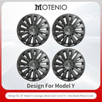 Wheel Cover for Tesla Model Y(2020-2024) 4PCS Hubcaps for Tesla Wheel Cover Model Y 19inch Rim Full Cover Hubcaps Accessories (NewBlade Style, 19 inch)
