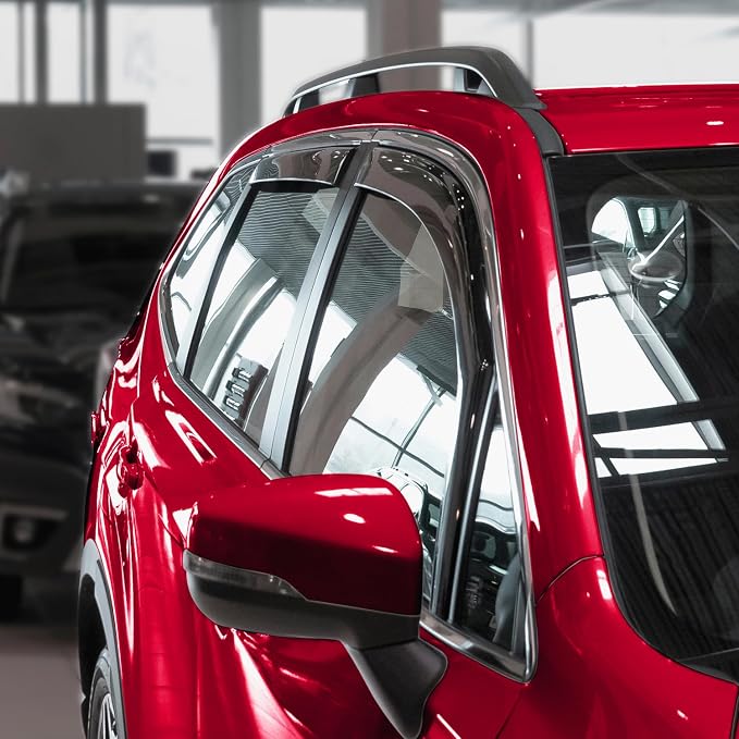 Voron Glass in-Channel Extra Durable Rain Guards for Subaru Forester 2019-2024, Window Deflectors, Vent Window Visors, 4 Pieces - 200714
