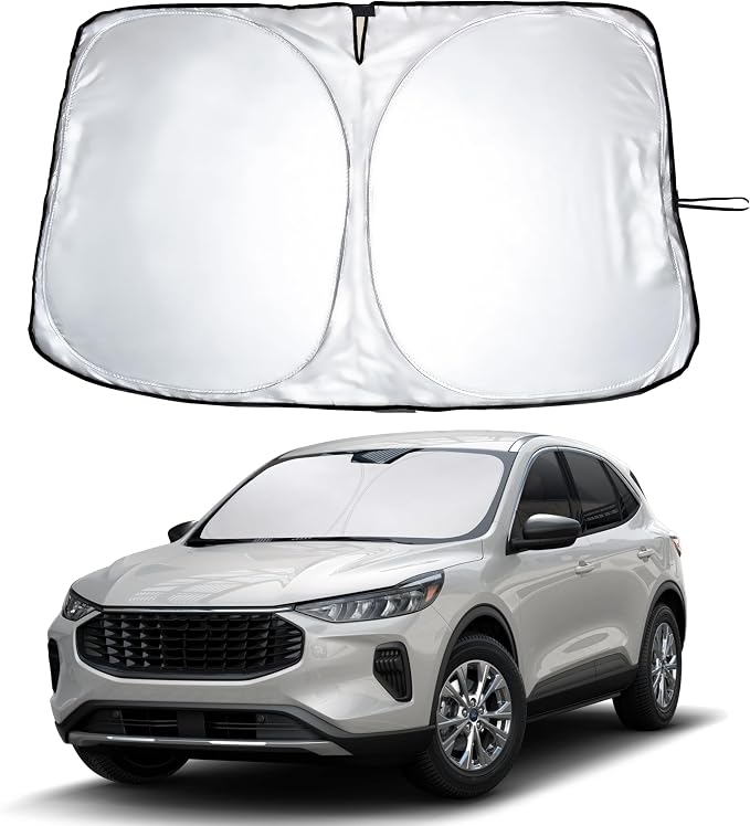 Windshield Sunshade for Ford Escape 2020-2024 2025 2026, Sun Visor for Front Windshield & Window Sun Shade Cover, UV Heat Blocker & Protector, Car Accessories