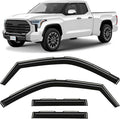 in-Channel Incredibly Durable Rain Guards for Toyota Tundra 2022-2026 Double Cab, Original Window Deflectors, Vent Window Visors, Vent Deflector, 4 pcs. - 622416