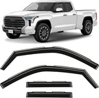 in-Channel Incredibly Durable Rain Guards for Toyota Tundra 2022-2026 Double Cab, Original Window Deflectors, Vent Window Visors, Vent Deflector, 4 pcs. - 622416