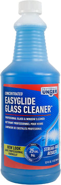 Professional Streak-Free EasyGlide Glass Cleaner Concentrate, 32 oz – Ammonia-Free, Makes 25 Gallons of Solution, Safe for Tinted Windows, LOW-E Glass, Windshields & Mirrors