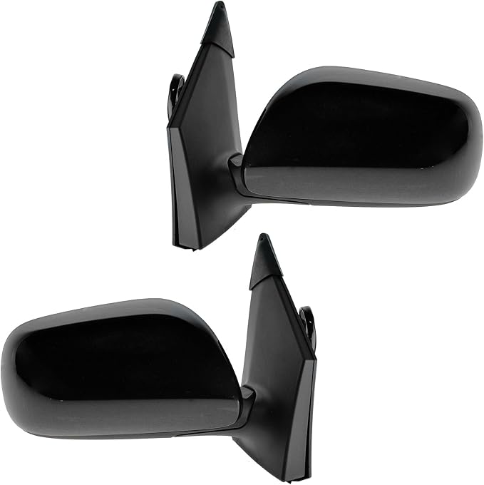 2 Piece Driver and Passenger Side Mirror Assembly Set Electric Adjustment Heated No Memory Black Compatible with 2009-2013 Toyota Corolla TO1320247 TO1321247