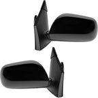 2 Piece Driver and Passenger Side Mirror Assembly Set Electric Adjustment Heated No Memory Black Compatible with 2009-2013 Toyota Corolla TO1320247 TO1321247