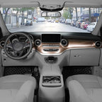 Black Car Steering Wheel Cover Medium Size 14.5-15 inch (37-39 cm), Breathable Microfiber Leather