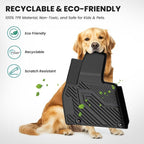 Floor Mats for Kia Telluride 2025 2024 2023 2022 2021 2020, All Weather TPE Custom Fit Floor Liners 1st & 2nd & 3rd Row Car Mats Accessories, Black