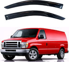KPY Rain Guards Fit for 2007-2014 Ford E150 E250 E350 E450 Super Duty, 1983-1994 S10 Blazer/S15 Jimmy, Out-Channel Window Visors Vent Deflectors 2PC, Truck Accessories for 07-14 E150 E250 E350 E450