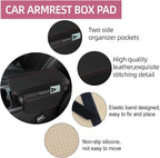 10 PCS Leather Car Seat Covers Front Set, 14.5”-15'' Sporty Steering Wheel Cover Universal, Center Console Cover, Seat Belt Cushion, Cup Holder Coaster, Car Interior Set Pink