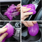 Cleaning Gel for Car, Universal Vehicle Interior Detailing Cleaning Putty Gel, Detail Cleaner Tools for Keyboard Vent PC Laptop Camera, Automotive Duster Remover Cleaner Accessories (Purple)